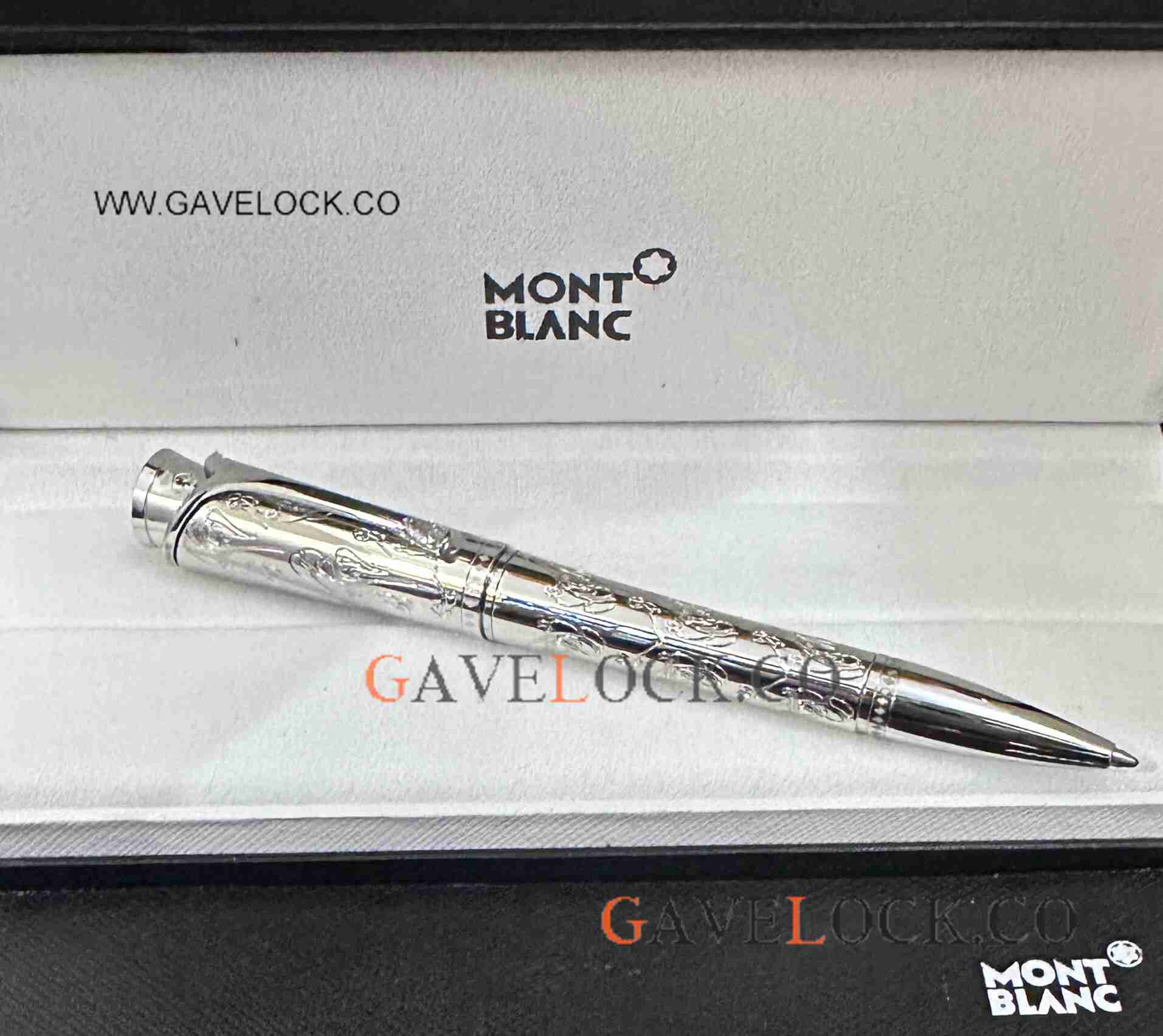 Best Replica Mont blanc Grace Kelly Ballpoint Silver Steel